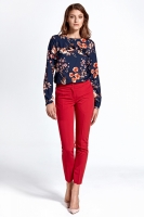 Bluza cu imprimeu floral Model 123641 Colett Bleumarin