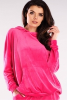 Bluza cu gluga Model 154782 awama roz