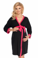Camasa de noapte gravide Model 147503 PeeKaBoo negru