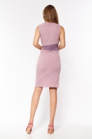Kopertowa sukienka w kolorze wrzosu S202 Wrzos - Nife roz