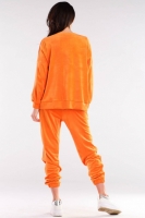 Pantaloni sport tip catifea Model 155471 awama portocaliu