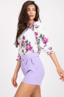 Pantaloni scurti model 166313 Italy Moda violet