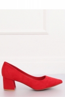 Pantofi cu toc simplu model 134129 Inello rosu