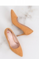 Pantofi cu toc subtire (stiletto) model 137461 Inello galben