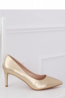 Pantofi cu toc subtire (stiletto) model 143681 Inello galben