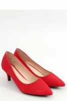 Pantofi cu toc mic eleganti Model 157238 Inello rosu