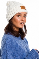 Caciula tricotata iarna Model 136403 BE Knit bej