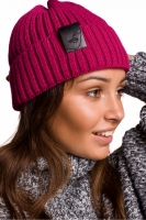 Caciula tricotata iarna Model 148904 BE Knit roz
