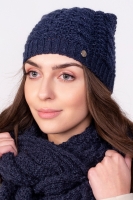 Caciula tricotata iarna Model 151089 Lanti Bleumarin