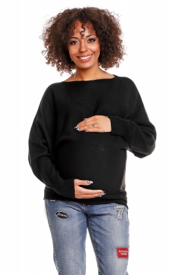 Maternitate pulover model 84276 PeeKaBoo negru