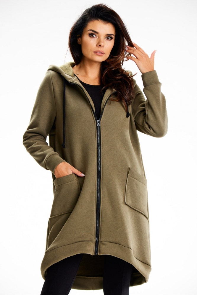 Bluza Damska Model M334 Khaki - Infinite You verde