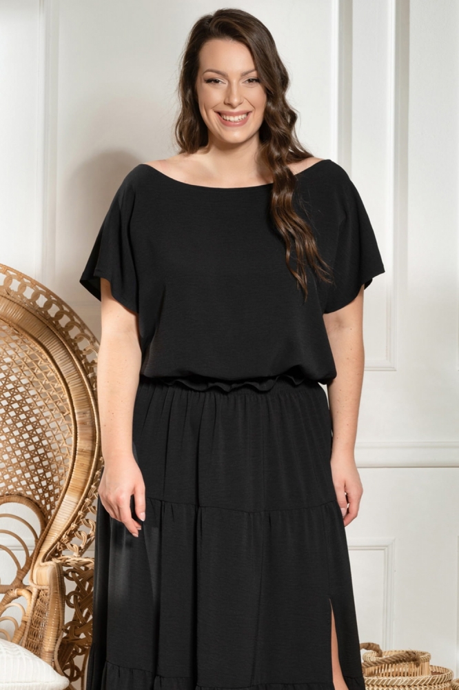 Bluza marime plus model 168980 Karko negru