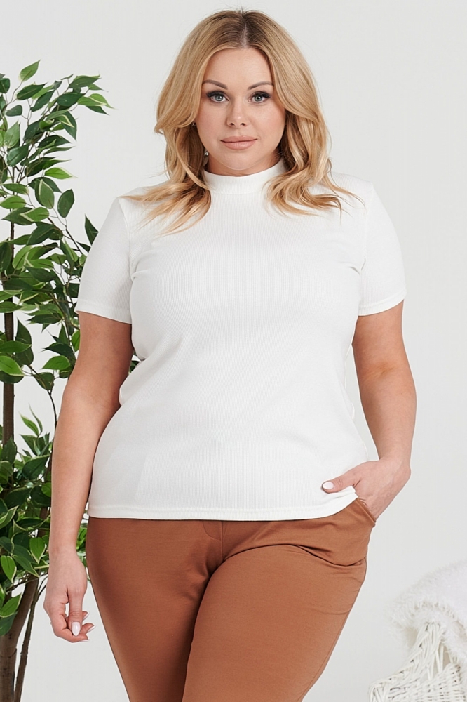 Bluza marime plus model 169018 Karko alb