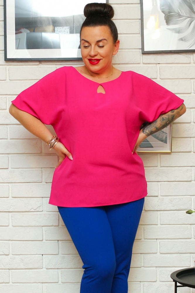 Bluza marime plus model 169031 Karko roz