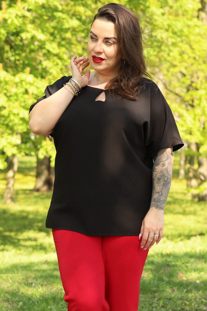 Bluza marime plus model 169033 Karko negru