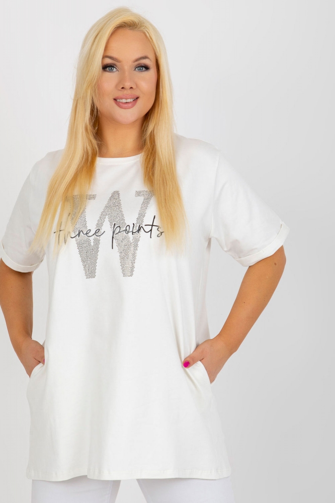 Bluza marime plus model 180973 Relevance bej