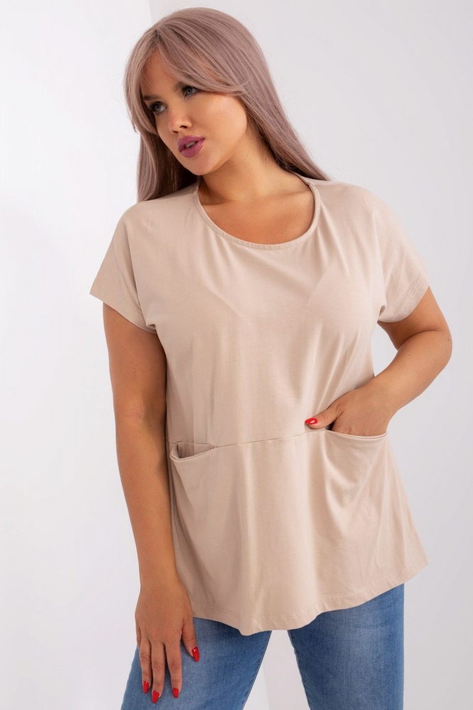 Bluza marime plus model 182729 Relevance bej