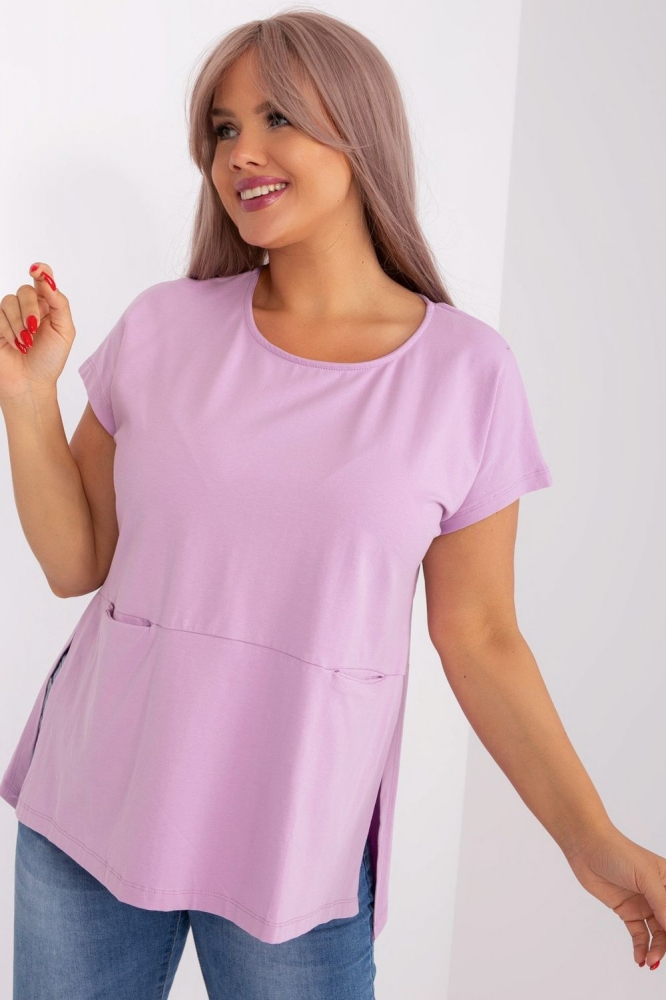 Bluza marime plus model 182732 Relevance violet