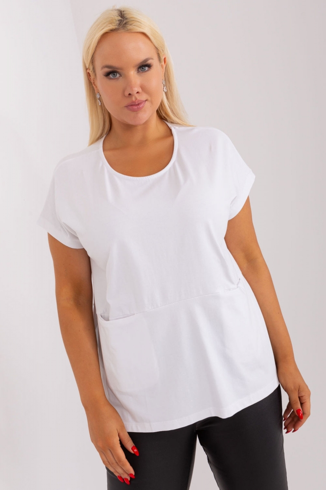 Bluza marime plus model 182735 Relevance alb