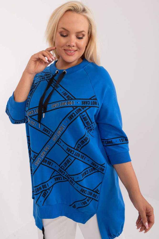 Bluza marime plus model 201840 Relevance albastru
