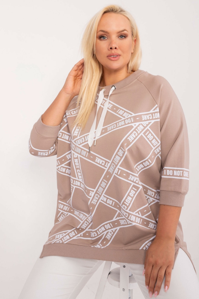 Bluza marime plus model 201843 Relevance bej