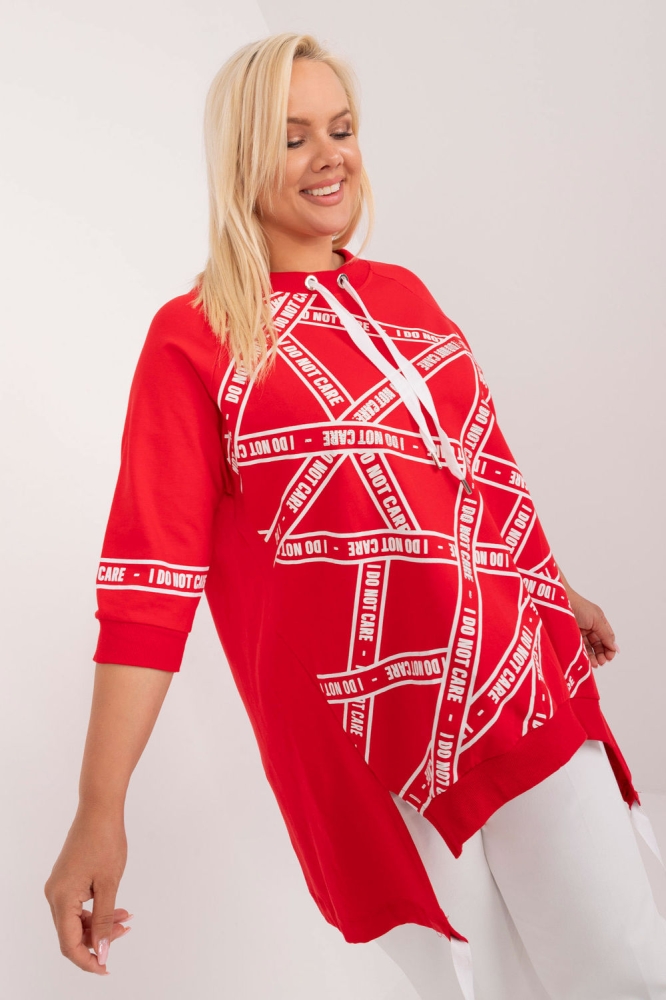 Bluza marime plus model 201844 Relevance rosu
