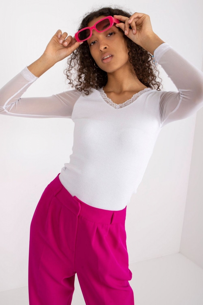 Bluza model 182686 Rue Paris alb