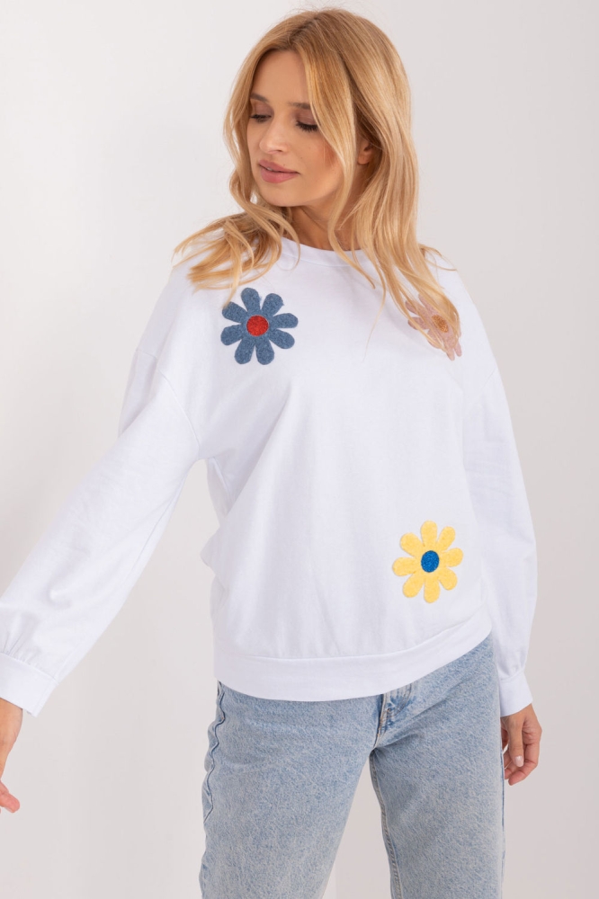 Bluza model 193343 Italy Moda alb