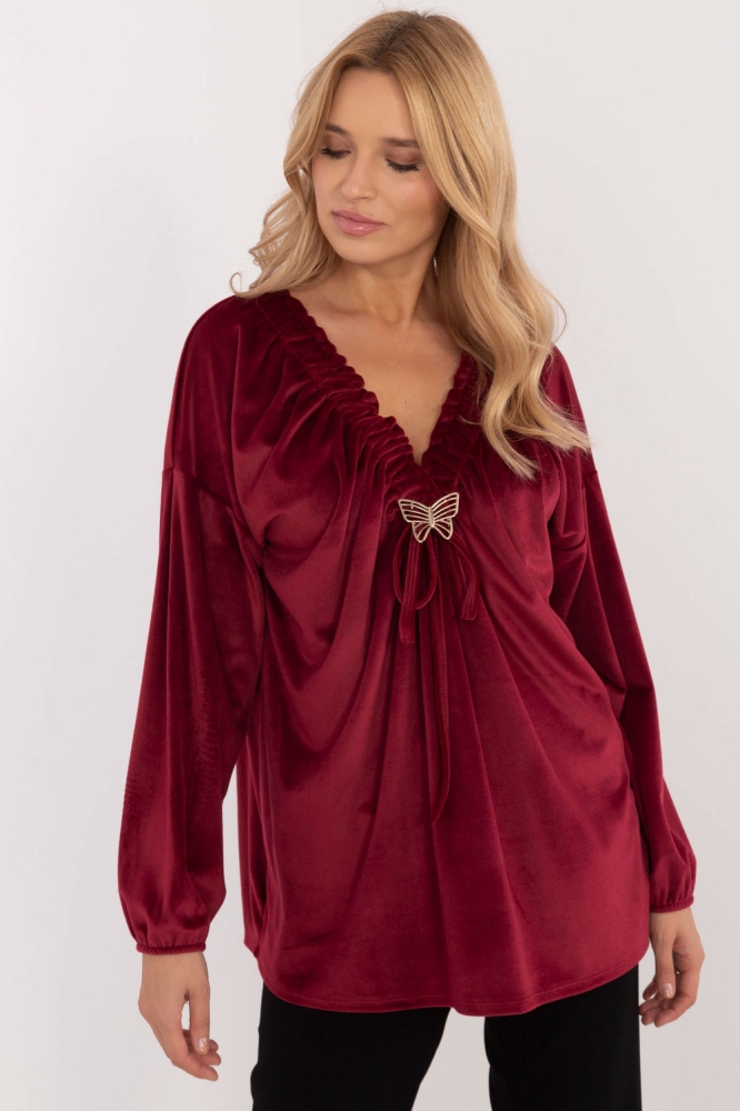 Bluza model 202015 Italy Moda rosu