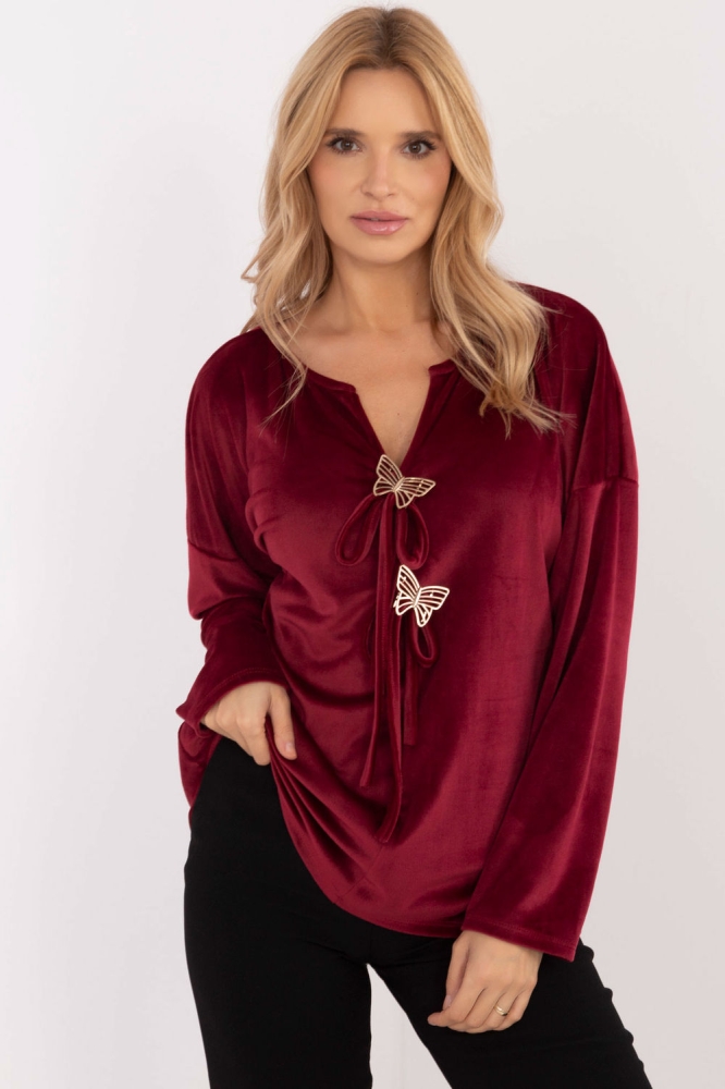 Bluza model 202026 Italy Moda rosu