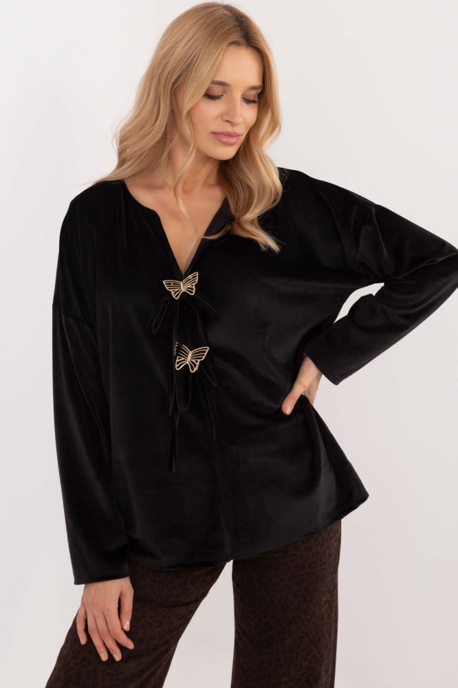 Bluza model 202028 Italy Moda negru