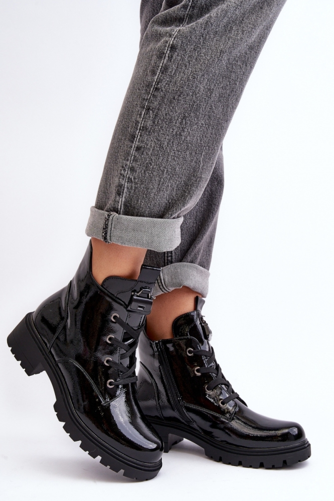 Botine model 189861 Step in style negru