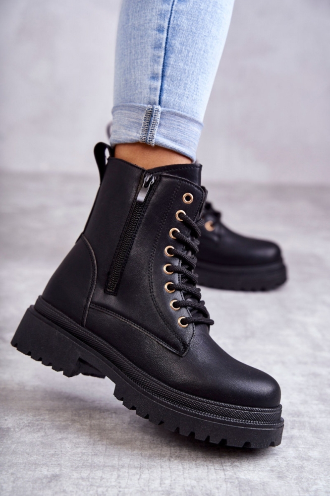 Botine model 190197 Step in style negru