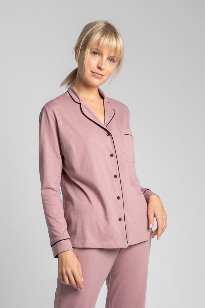 Bluza pijama cu nasturi Model 150580 LaLupa roz