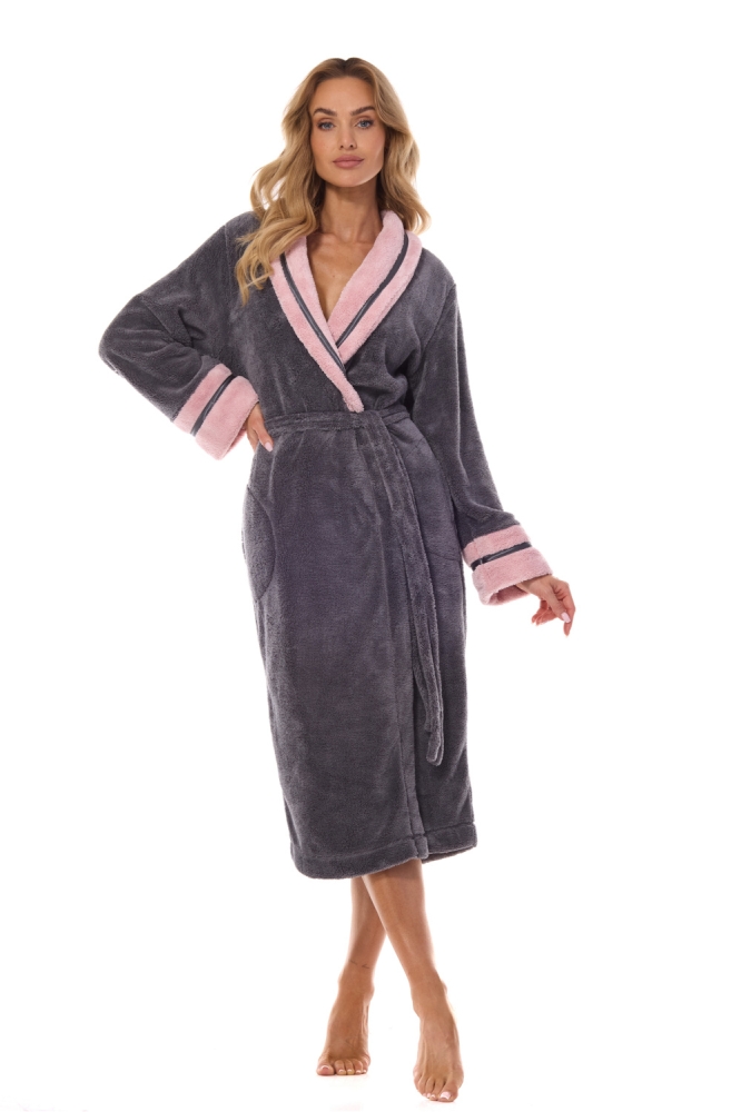 Camasa de noapte model 199363 L&L collection gri