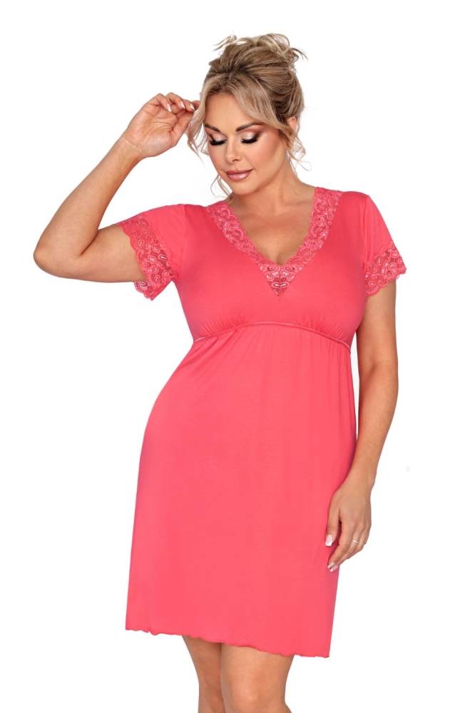 Camasa de noapte model 200237 Donna roz