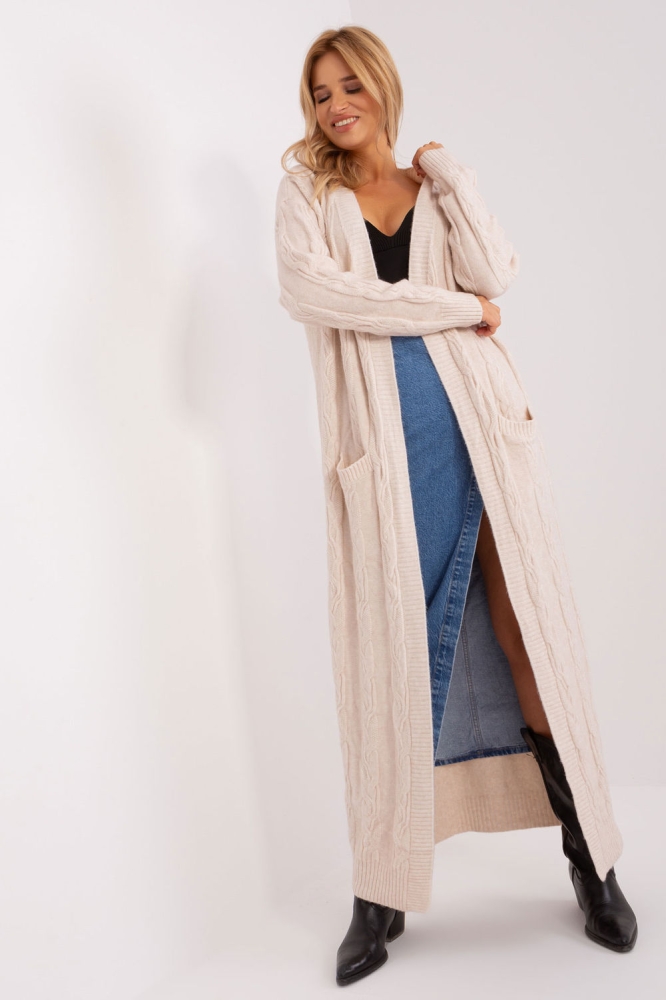 Cardigan model 185966 AT bej