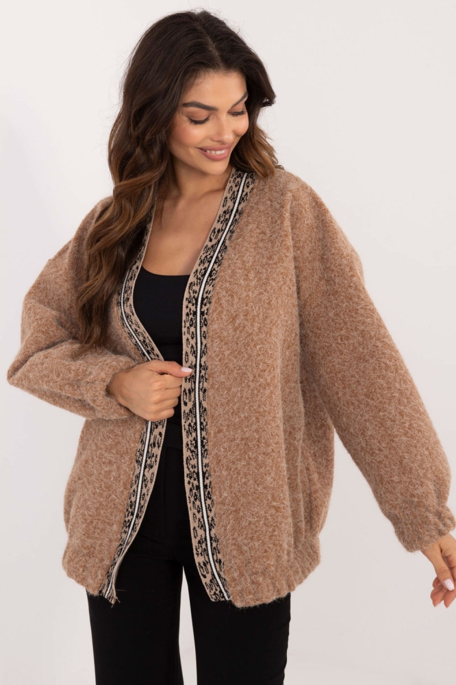 Cardigan model 201285 Italy Moda maro