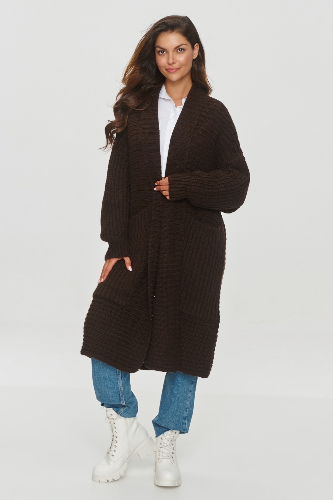 Cardigan model 201792 Makadamia maro