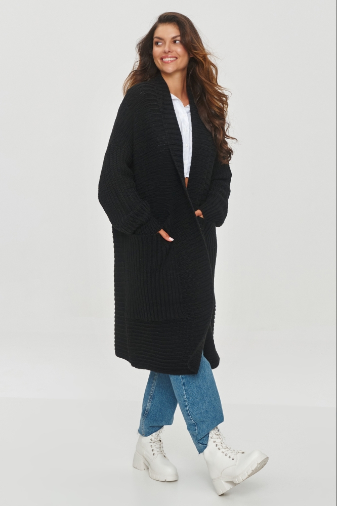 Cardigan model 201793 Makadamia negru