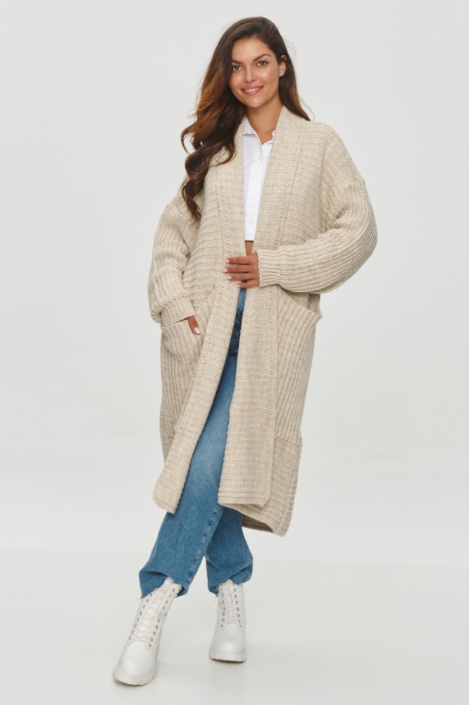 Cardigan model 201795 Makadamia bej