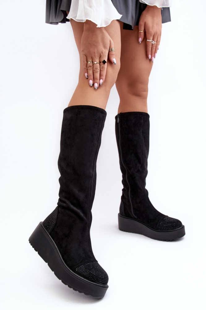 Cizme talpa tip pana model 189376 Step in style negru
