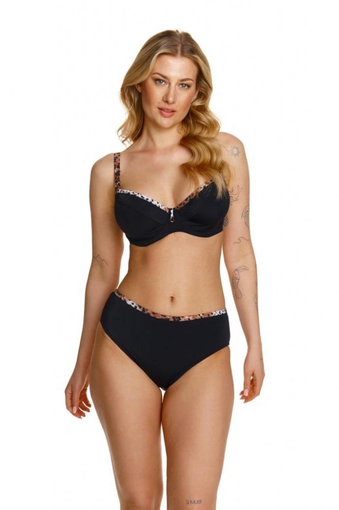 Costum de baie tanga model 195449 Lupo Line negru