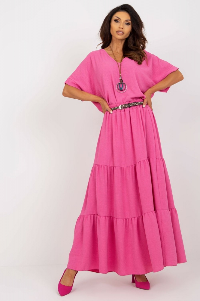 Fusta lunga model 179749 Italy Moda roz