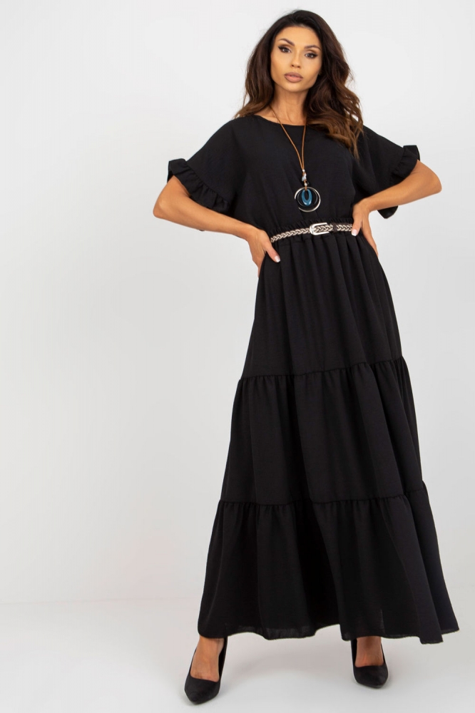 Fusta lunga model 179752 Italy Moda negru