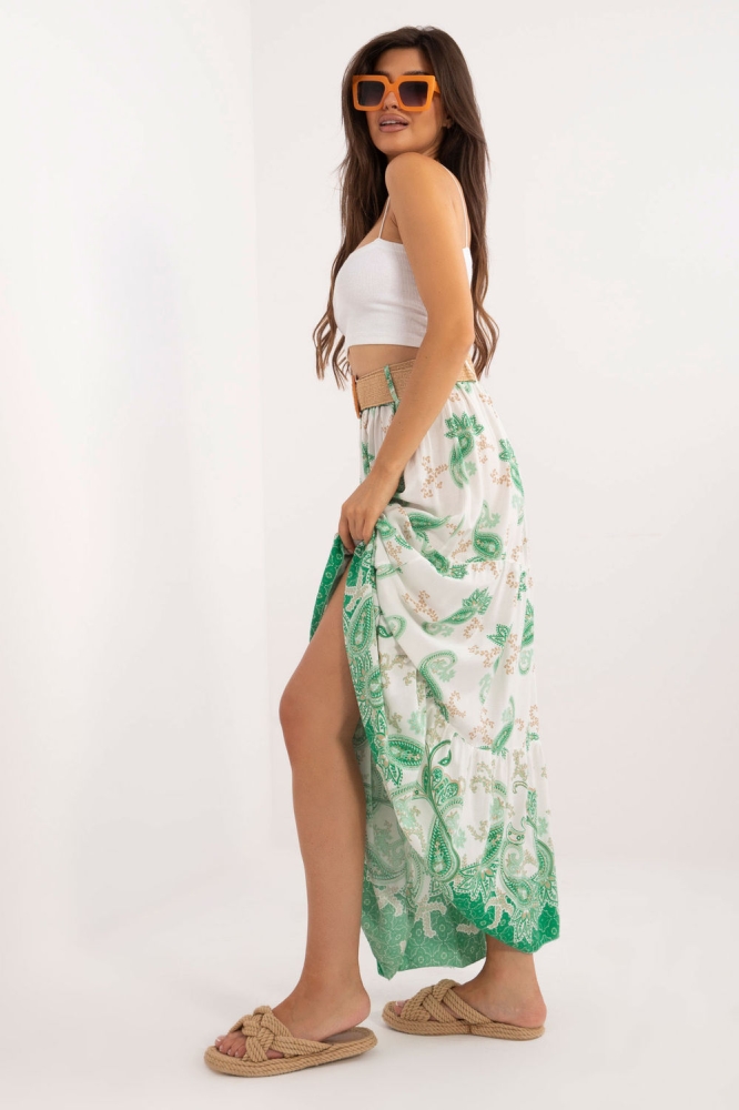 Fusta lunga model 198964 Italy Moda verde