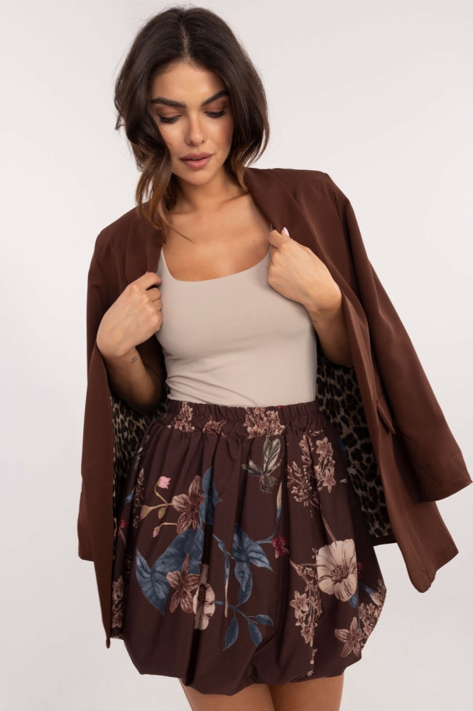 Fusta scurta model 201764 Italy Moda maro