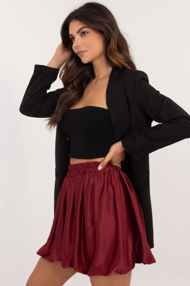 Fusta scurta model 201779 Italy Moda rosu