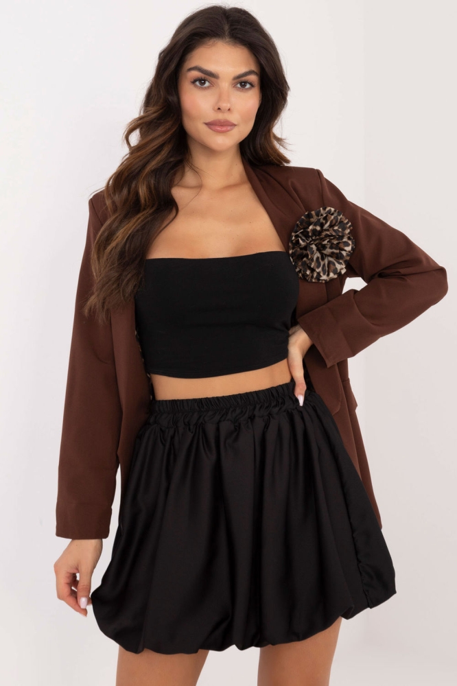 Fusta scurta model 201780 Italy Moda negru