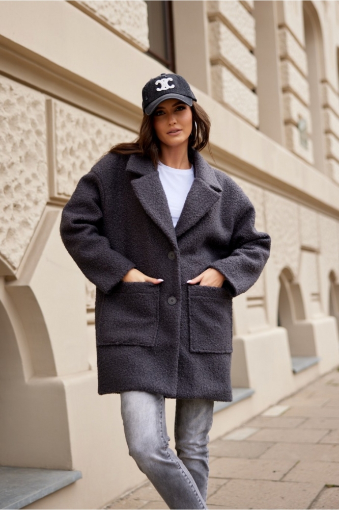 Jacheta model 185279 Roco Fashion gri